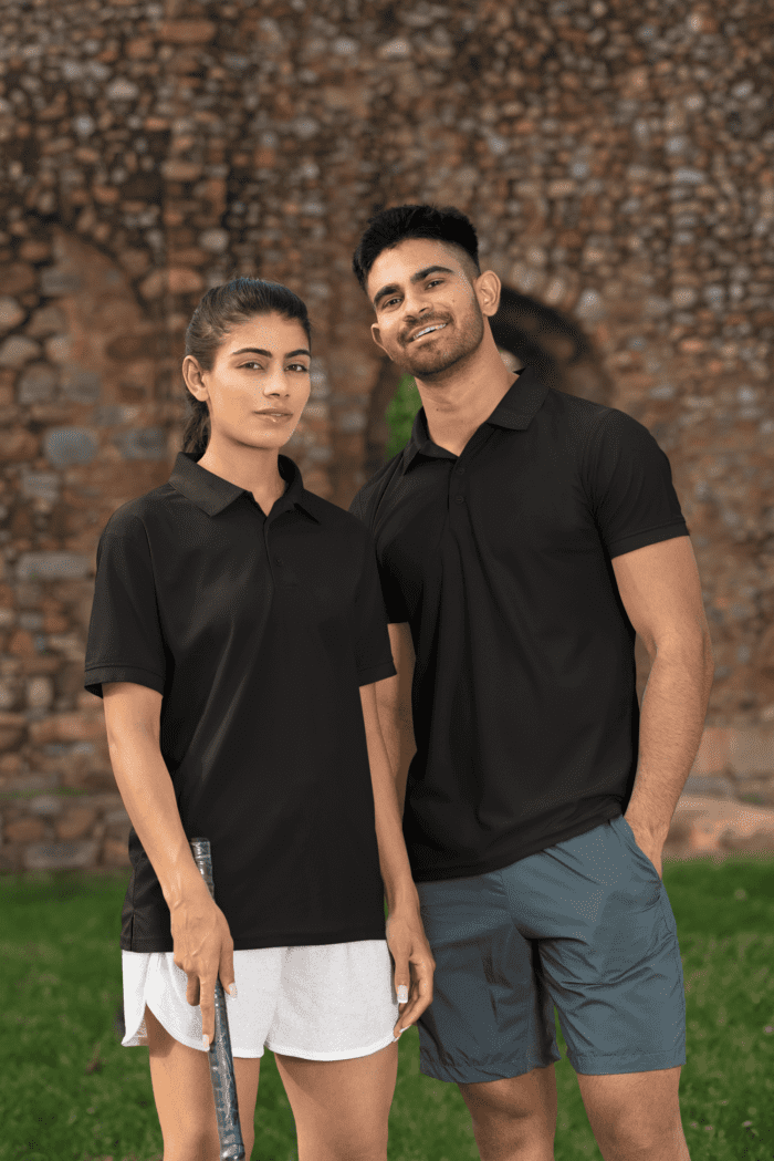CrossX Black Polo T-Shirts