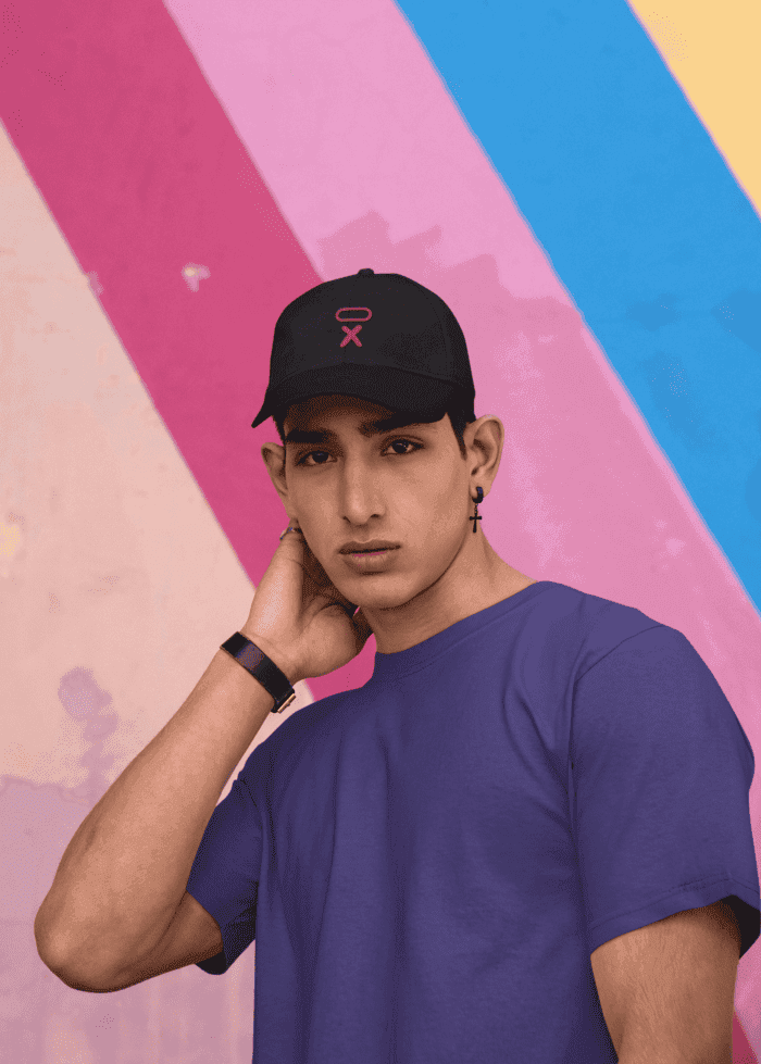 Navy Blue Solid T-Shirts CrossX - Image 2