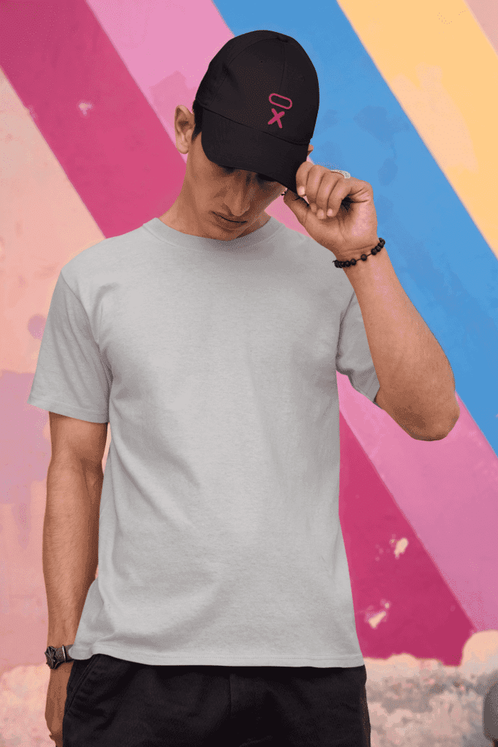 Grey Solid T-Shirts CrossX