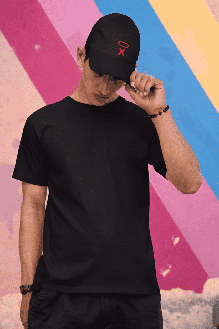 Black Solid T-Shirts CrossX - Image 2