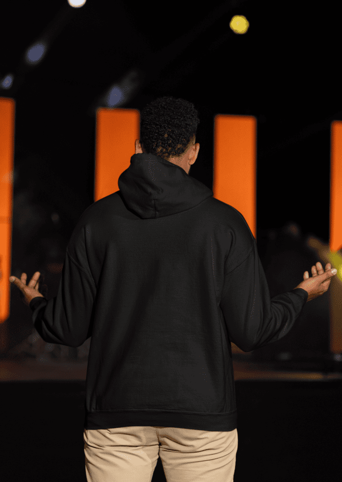 CrossX Black Printed Hoodie - Image 2