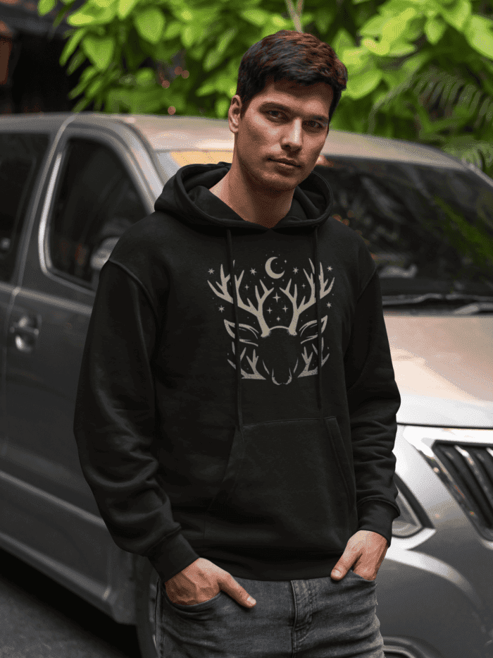 CrossX Black Printed Hoodie