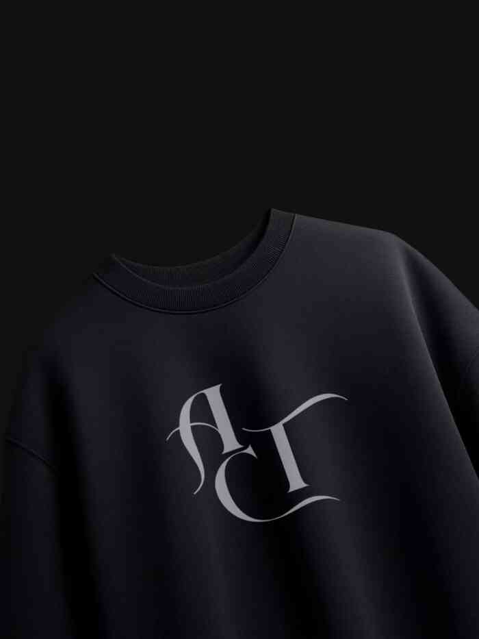 Act or Fade Black Oversized Printed T-Shirts - Image 2