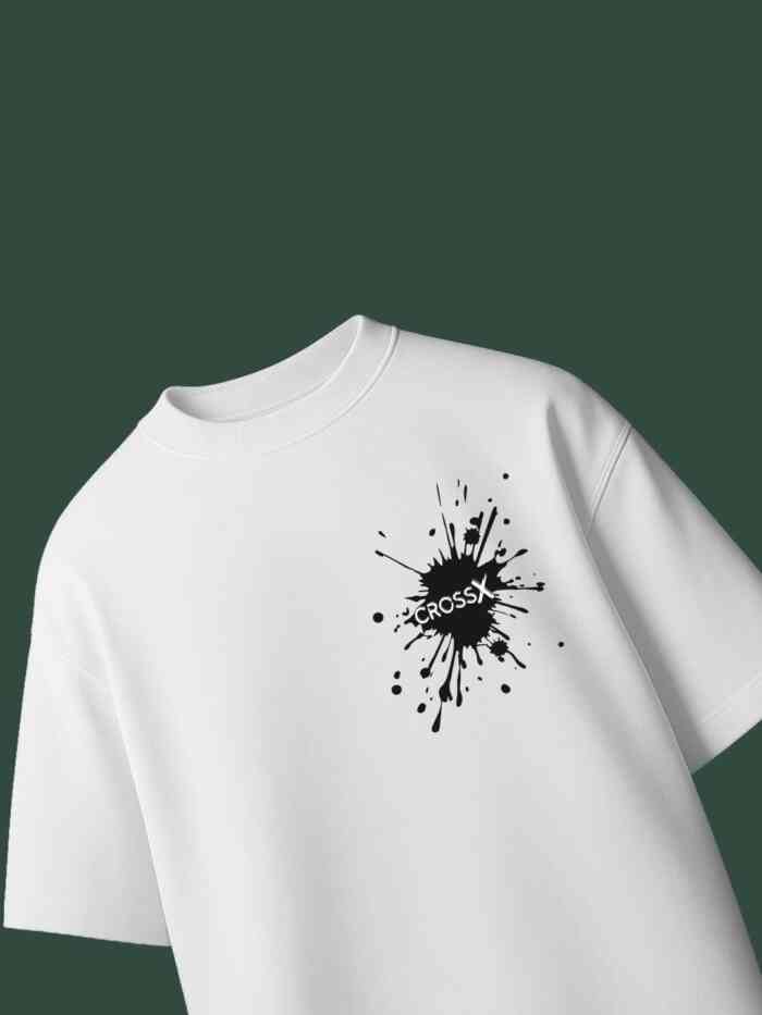 A CrossX White Oversized Printed T-Shirts - Image 2